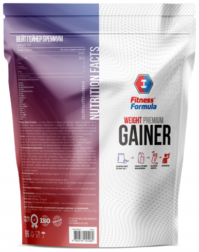 Гейнер Fitness Formula Weight Gainer Premium, 2500 грамм
